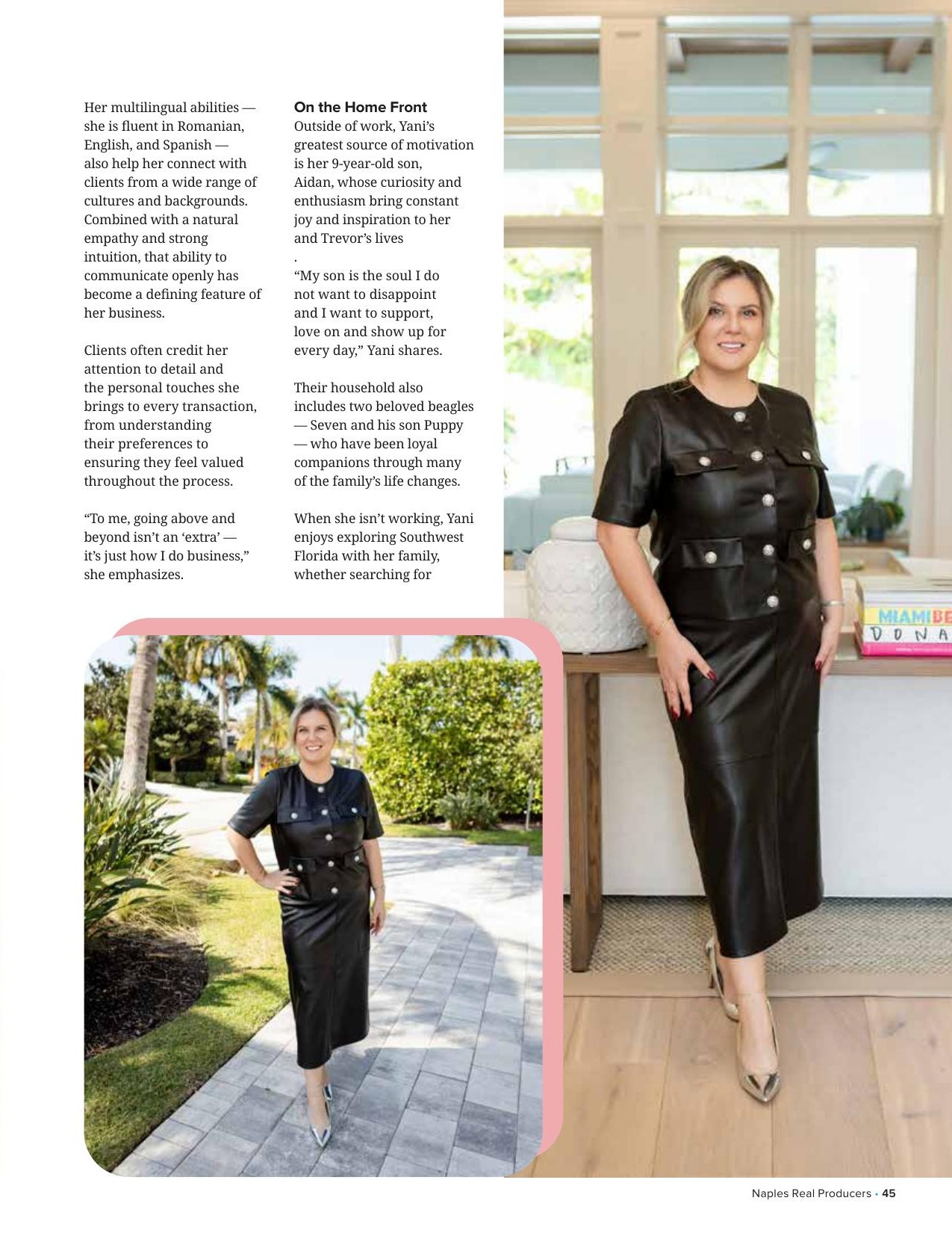 Naples Real Producers, July 2026 — Yani Moen feature, page 4